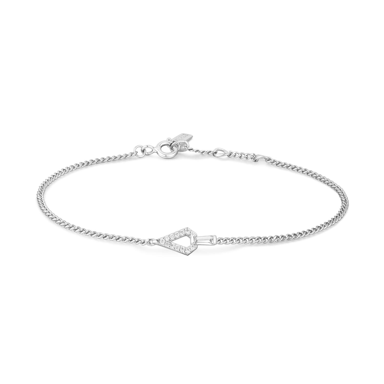  Sunshine Chaser - Zilver / Gerodineerd - Zirkonia - 18,5cm